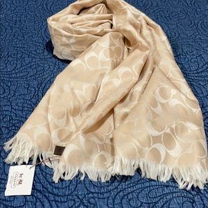 Coach Signature Scarf NWT